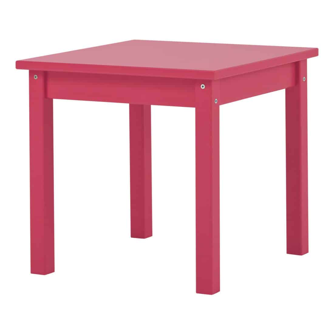 Pinkki pöytä lapselle Hoppekids-merkiltä.